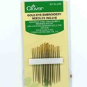 Bild på Clover Gold Eye Embroidery needles No 3-9 broderinålar