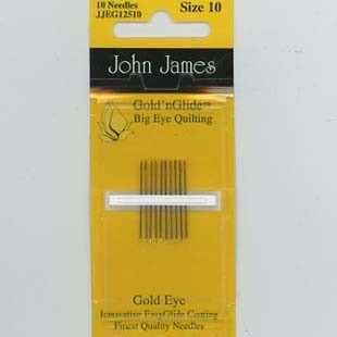 Bild på John James Size 11 Big Eye Quilting Gold´n Glide