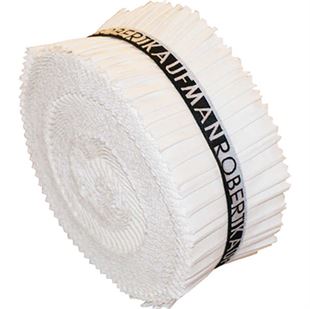 Bild på Robert Kaufman Kona Cotton Solids White Jelly roll