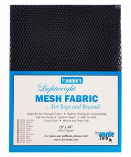 Bild på Lightweight Mesh Fabric Black By Annie