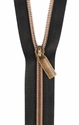 Bild på Zippers By The Yard Sallie Tomato Black Tape Antique Teeth