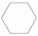 Bild på Hexagon 1/4 100 st pappmallar Sue Daley