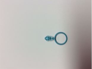 Bild på YKK Löpare Turkosblå Ring 4 mm