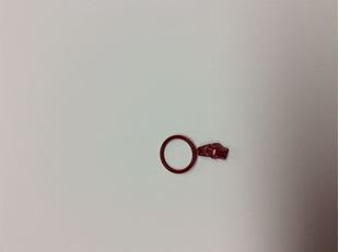 Bild på YKK Löpare Mörkröd Ring 4 mm
