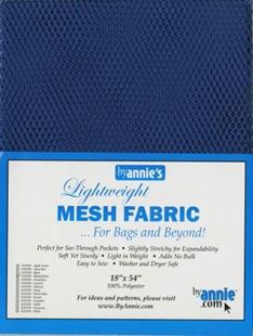 Bild på Lightweight Mesh Fabric Blastoff Blue By Annie