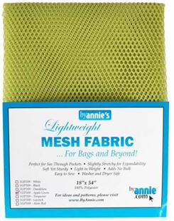 Bild på Lightweight Mesh Fabric Apple Green By Annie