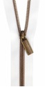 Bild på Zippers By The Yard Sallie Tomato White Tape Antique Teeth dragkedja blixtlås