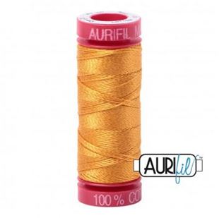 Bild på Aurifil 2140 Orange Mustard Mako Cotton 12 Broderitråd