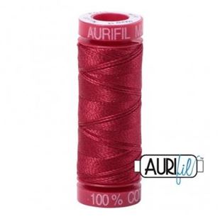 Bild på Aurifil 1103 Burgundy Mako Cotton 12 Broderitråd