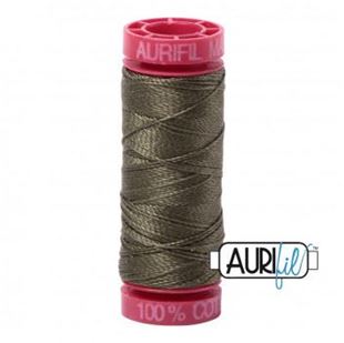 Bild på Aurifil 2905 Army Green Mako Cotton 12 Broderitråd