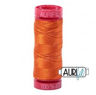 Bild på Aurifil 2235 Orange Mako Cotton 12 Broderitråd