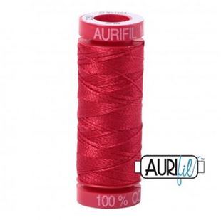 Bild på Aurifil 2250 Red Mako Cotton 12 Broderitråd