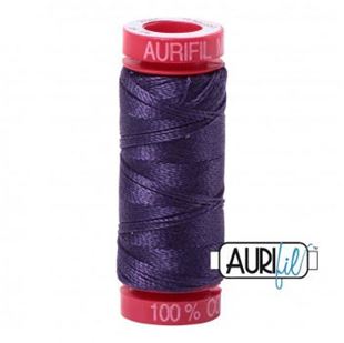 Bild på Aurifil 2581 Dark Dusty Grape Mako Cotton 12 Broderitråd