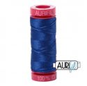 Bild på Aurifil 2740 Dark Cobalt Mako Cotton 12 Broderitråd