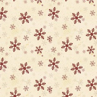 Bild på Light butter snowflakes Postcard Christmas by Davis Studio Collection