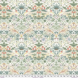 Bild på William Morris Strawberry Thief - Olive PWWM001.OLIVE Leicester