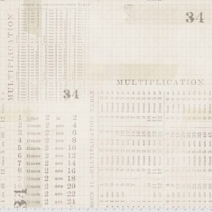 Bild på Multiplication Table - Parchment || Monochrome Tim Holtz Eclectic Elements PWTH106- PARCH