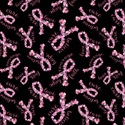 Bild på Black Pink Ribbon Floral CD2383-BLACK