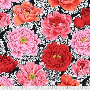 Bild på Brocade Peony PWPJ062.CRIMSON Kaffe Fassett Collective