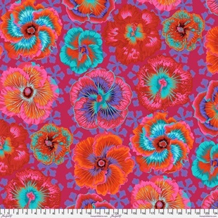 Bild på Floating Hibiscus PWPJ122.RED Philip Jacobs by Kaffe Fassett Collective