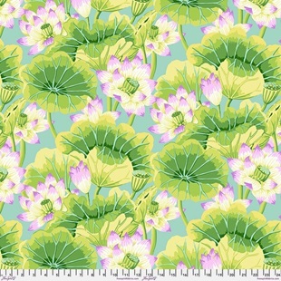 Bild på Lake Blossoms - Green GP93.GREEN Kaffe Fassett Collective