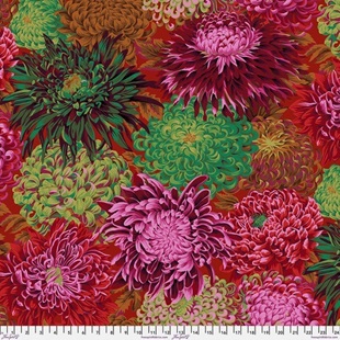 Bild på Japanese Chrysanthemum  PWPJ041.SCARL Philip Jacobs for the Kaffe Fassett Collective