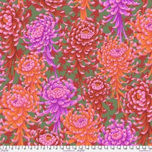 Bild på Spider Mums  Philip Jacobs for the Kaffe Fassett Collective PWPJ135-red