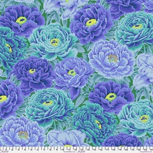 Bild på Tibetan Peony - Blue  Philip Jacobs for the Kaffe Fassett Collective PWPJ136-blue