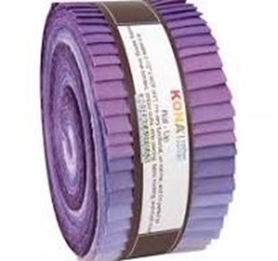 Bild på Kona Cotton Jellyroll lavender fields palette