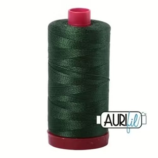 Bild på Aurifil 2892  Pine Mako Cotton 12 Broderitråd 325m