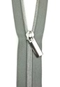 Bild på Zippers By The Yard Sallie Tomato Grey Tape nickel coil  teeth dragkedja blixtlås