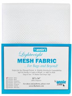 Bild av Lightweight mesh fabric White