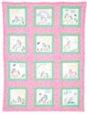 Bild på Baby Unicorns 9" Theme Quilt Blocks broderiblock