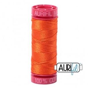 Bild på Aurifil 1104 Neon Orange Mako Cotton 12 Broderitråd