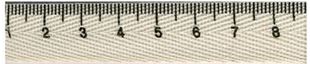 Bild av Dekorationsband i tyg med måttbandsmotiv 1-10 cm