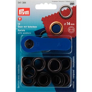 Bild på Öljetter Prym 14mm Svart Oxid 10-pack.