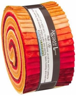 Bild på Kona solids Prisma Dyes Lava Flow Jelly roll
