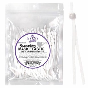 Bild på Drawstring Mask Elastic Vit munskydd/ ansiktsmask