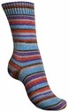 Bild på Regia Sock yarn, sockgarn, Design Kaffe Fassett 4ply 100g 3862 Blue Velvet