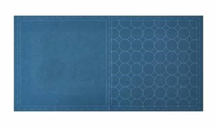 Bild på Cosmo Sashiko Cotton & Linen Precut Fabric - Circle - Blue