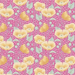 Bild på Gardenlife Tilda fabrics Poppies pink 100303