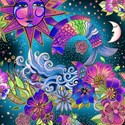 Bild på Celestial Magic by Laurel Burch Collection Multi Toile w/Metallic Y3160-55M