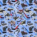Bild på Blue Power Play Skates Digitally Printed ishockey