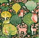 Bild på Monaluna Twilit forest vert ekologisk canvas