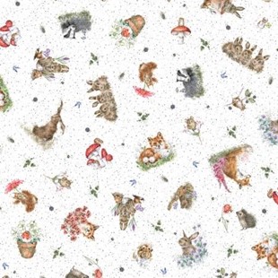 Bild på Bramble Patch by Hannah Dale Collection White tossed animals