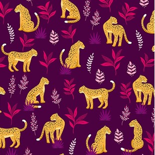 Bild på Jewel Tones 2425.P Purple Cheeky Leopard
