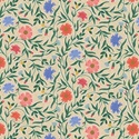 Bild på Rifle Paper Co. RP1002-CR1M Vintage Garden - Aster - Cream Metallic Fabric