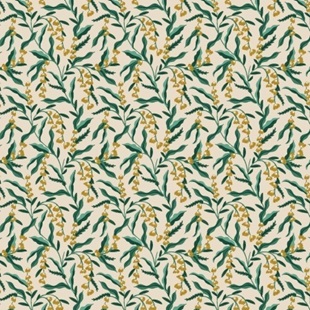 Bild på Rifle Paper Co.RP1006-CR1M Vintage Garden - Lily - Cream Metallic Fabric