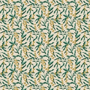 Bild på Rifle Paper Co.RP1006-CR1M Vintage Garden - Lily - Cream Metallic Fabric