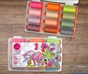 Bild på Aurifil Designer Collection - Neons & Neutrals 12 Large Spools by Tula Pink 50 wt